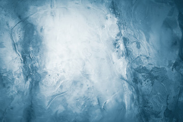 Ice texture background. Textured frosty surface of ice blocks.