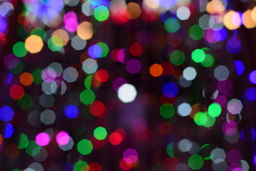 Blur and bokeh of lights in Thailand