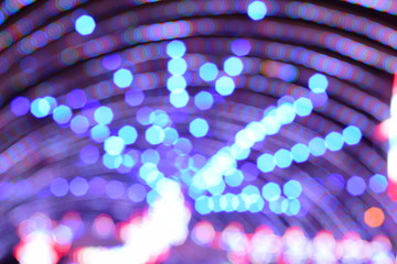 Blur and bokeh of lights in Thailand