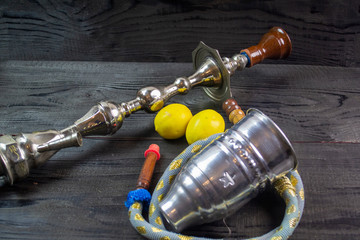 hookah is an oriental smoking device in which the smoke passing through the water is cooled, on a...