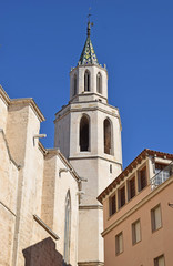 Fototapeta na wymiar Iglesia de Santa María de Vilafranca, Barcelona España