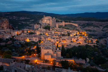 Fototapeta premium View from Alquezar one of the most beautiful towns of the country at Huesca province, Aragon, Spain.