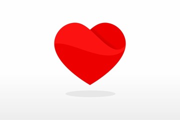 Heart vector icons on white background. love symbol isolated