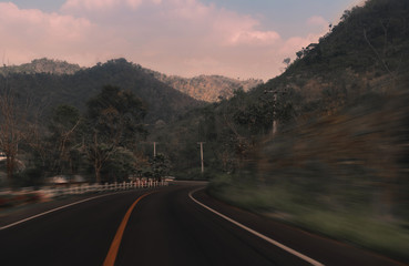 road in mountains