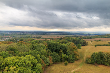Blick vom Bürgerturm ins Gothaer Land