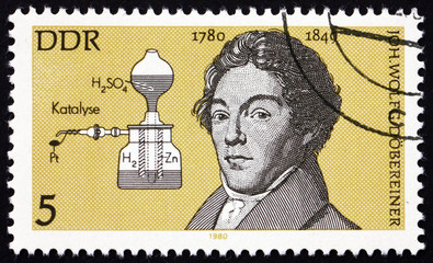 Postage stamp Germany 1980 Johann Wolfgang Dobereiner, Chemist