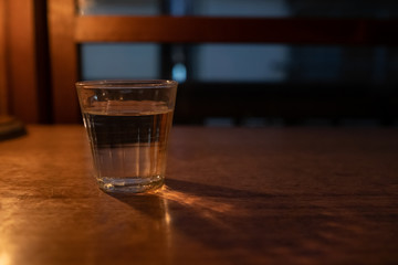 グラスの水