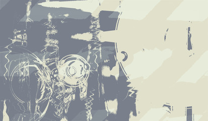 abstract art futuristic background red - pink colors