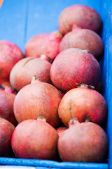 Pomegranate on fruit market
