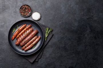 Grilled sausages