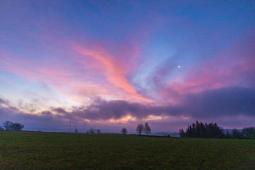 Sonnenaufgang im Herbst