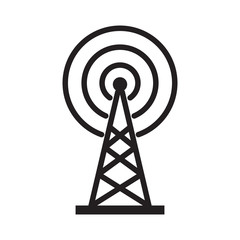 Tower Communication Icon Vector