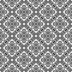 Black and White Seamless Pattern Background