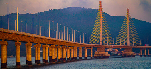 ponte anita garibaldi laguna santa catarina amanhecer arquitetura