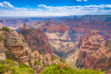 Fototapeta na wymiar Point Imperial, the highest overlook alonmd the North Rim Scenic Drive, Grand Canyon National Park, Arizona, USA