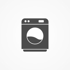 Washing machine vector icon sign symbol