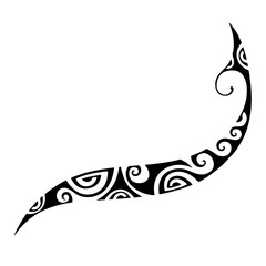 Tattoo maori design. Art tribal tattoo. Vector sketch of a tattoo maori. 