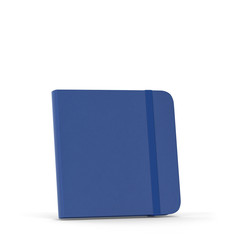 Blank notebook with elastic band closure mockup