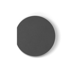 Blank bi-fold round brochure