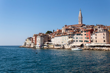 Una vista su Rovigno, Croazia