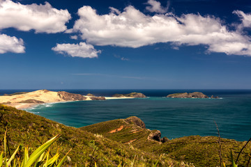 Cloud band on the beach near to Cape Reinga, New Zealand