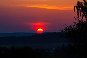 Sonnenaufgang im Frankenwald