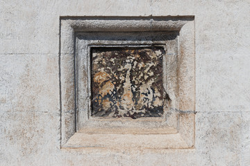 Elements of buildings, texture of old worn-out walls Background texture for design.