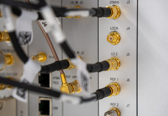 electrical control panel of an industrial machine