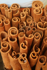 Obraz na płótnie Canvas Cinnamon sticks for sale in Manama souk, Bahrain 