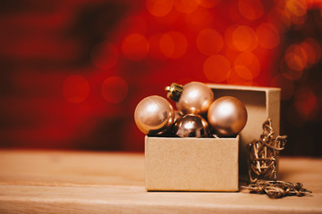 Christmas gifts. Decoration Christmas tools. Decor. Background. Holidays. New Years. 