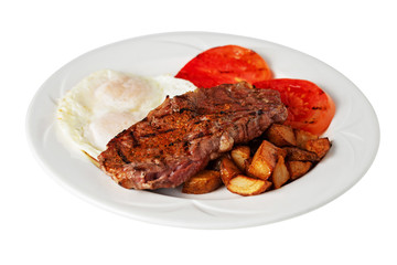 steak and eggs - 305782827
