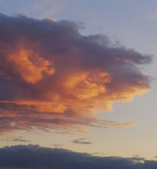 sunset in the sky