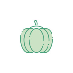 vegetable pumpkin fill style icon