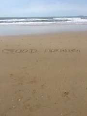 footprints in sand