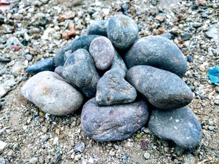 stones on the beach