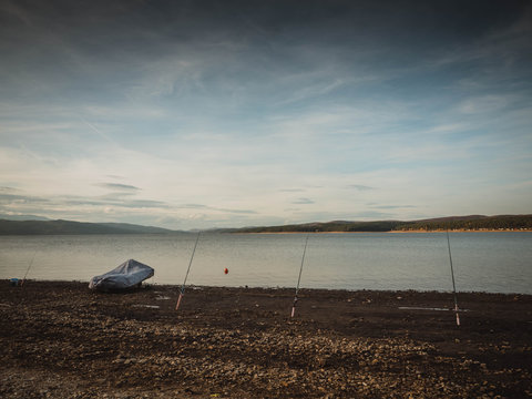 Covered boat by Iskar Dam, Bulgaria