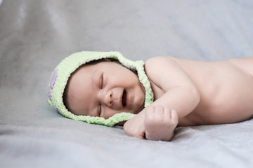 Obraz premium shooting newborns for a girl