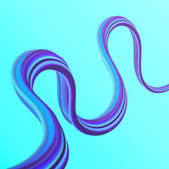 Obraz premium 3D Dynamic Curved Wave.