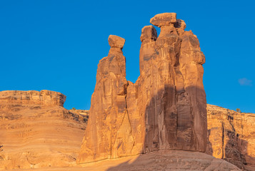 Park Avenue Hiking Trail, Arches National Park, adjacent to the Colorado River, Moab, Utah, USA