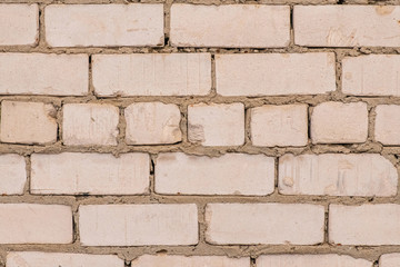 Abstract background texture of an old wall made of cement, concrete and brick.