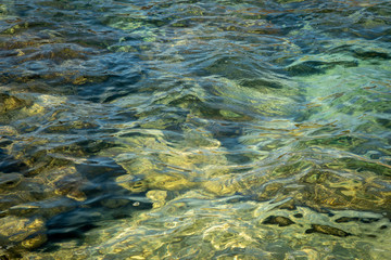 Fototapeta na wymiar Sea or ocean blue water surface