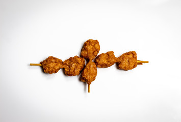 satay chicken skewers