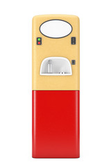 Vintage Sparkling Carbonated Soda Water Dispenser Outdoor Machine. 3d Rendering