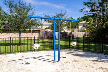 Neighborhood playground for children to play on
