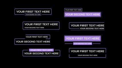 Rounded Edge Frame Titles