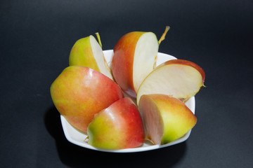 a few slices of juicy apple