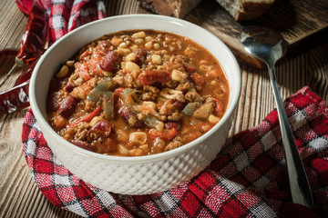 Mexican chili con carne.