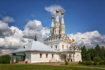 Church of the Virgin Hodegetria in sunny day, Vyazma, Smolensk region, Russia