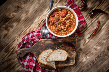 Mexican chili con carne.