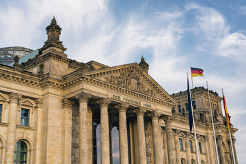 Fototapeta na wymiar Reichstag building (german government) in Berlin, Germany